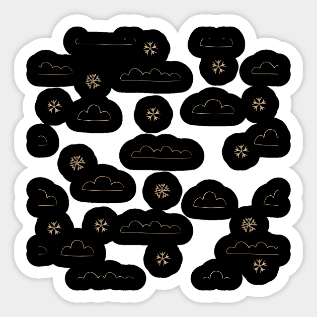 Cloud Sticker by Kristina Stellar Scandinavian Land